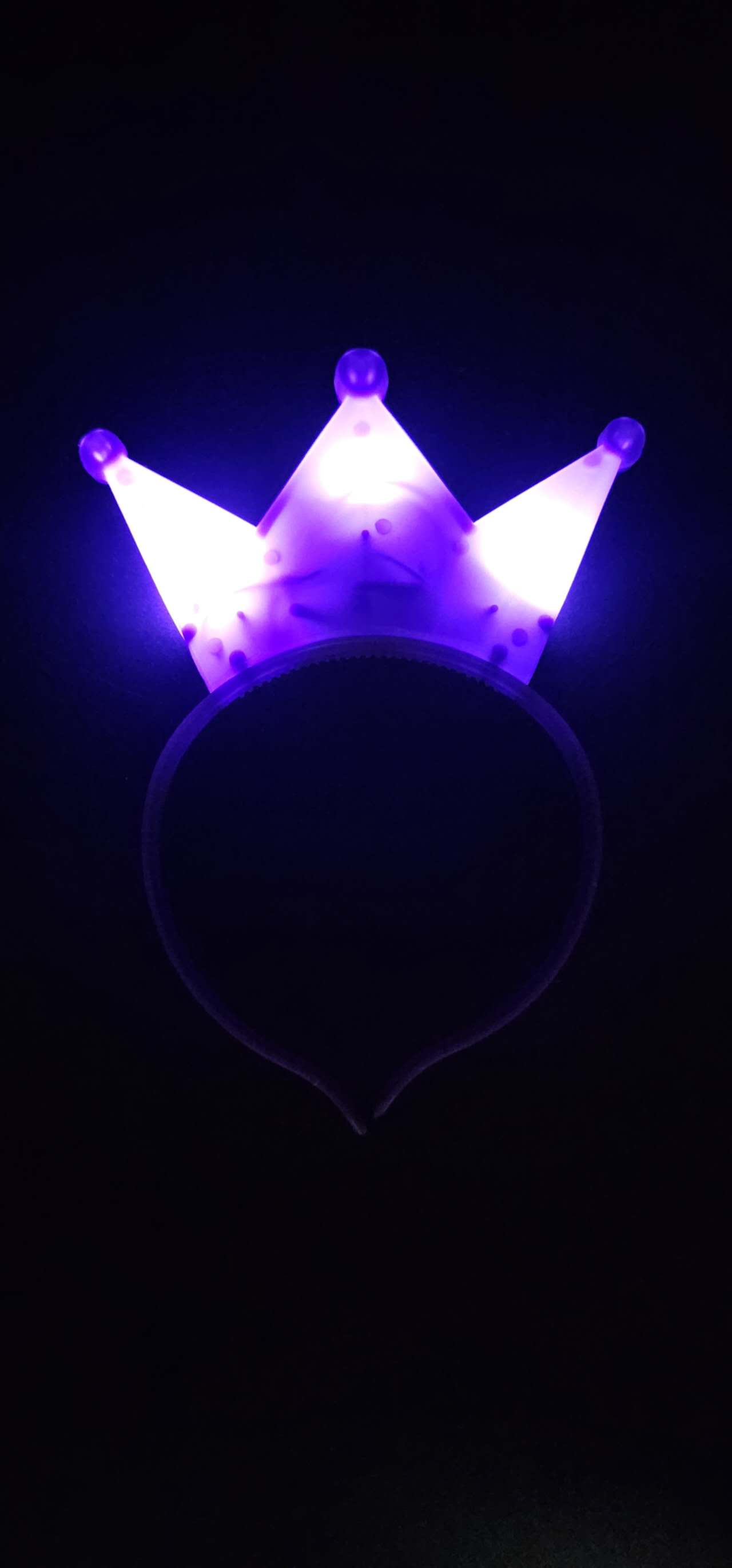 25pcs Flashing LED Crown Princess Tiara Headband